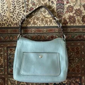 Coach | Bags | Coach Chelsea Hobo Bag Tealpebbled Leather Turn